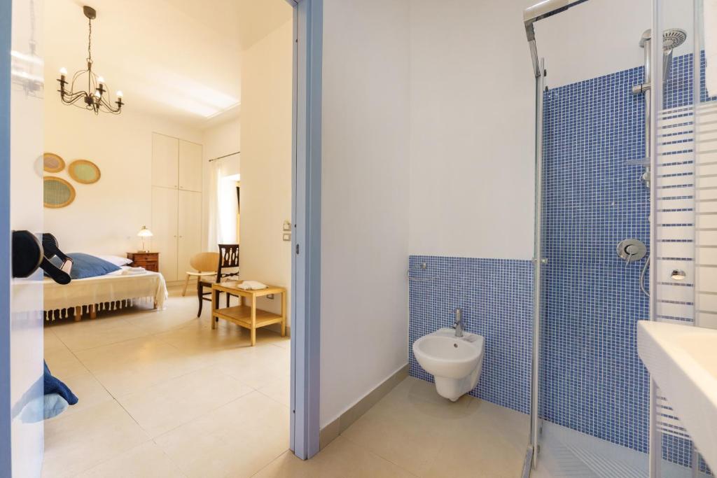 Postel nebo postele na pokoji v ubytování Villa Mazzella