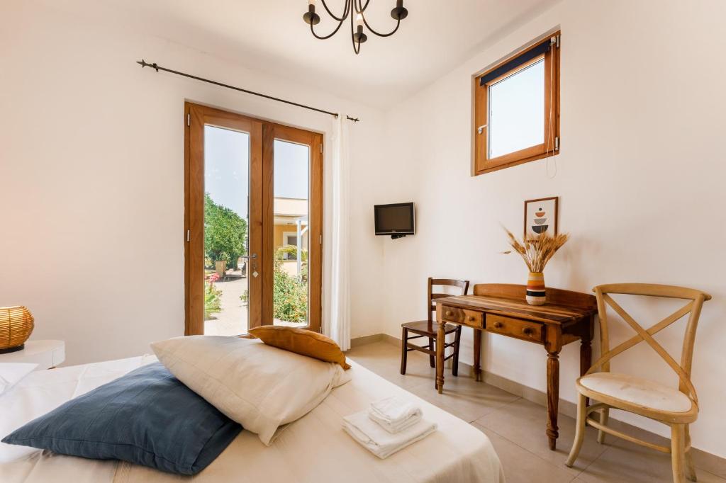 Postel nebo postele na pokoji v ubytování Villa Mazzella