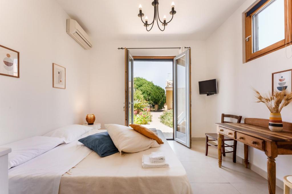 Postel nebo postele na pokoji v ubytování Villa Mazzella