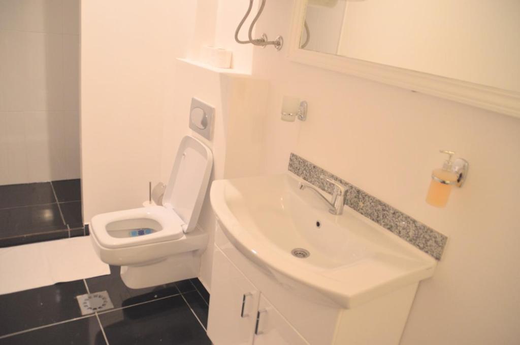 Koupelna v ubytování Motel Bella