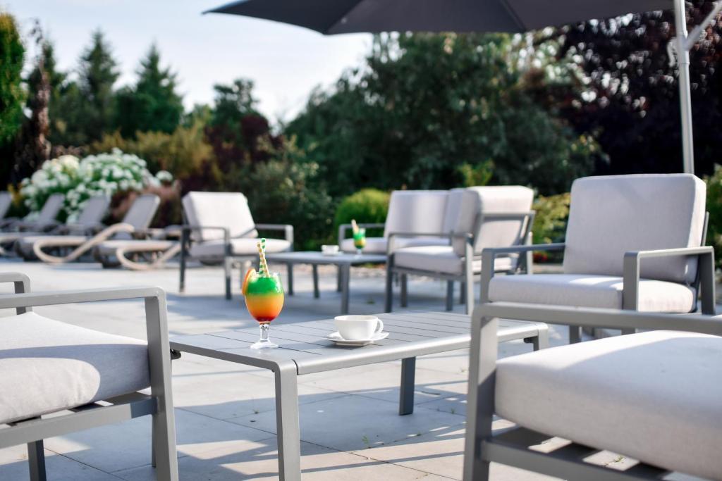 Posezení v ubytování Jarzębinowy Resort & SPA