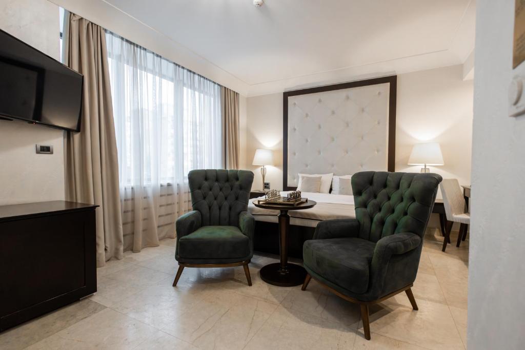 Posezení v ubytování GARNI HOTEL AMI