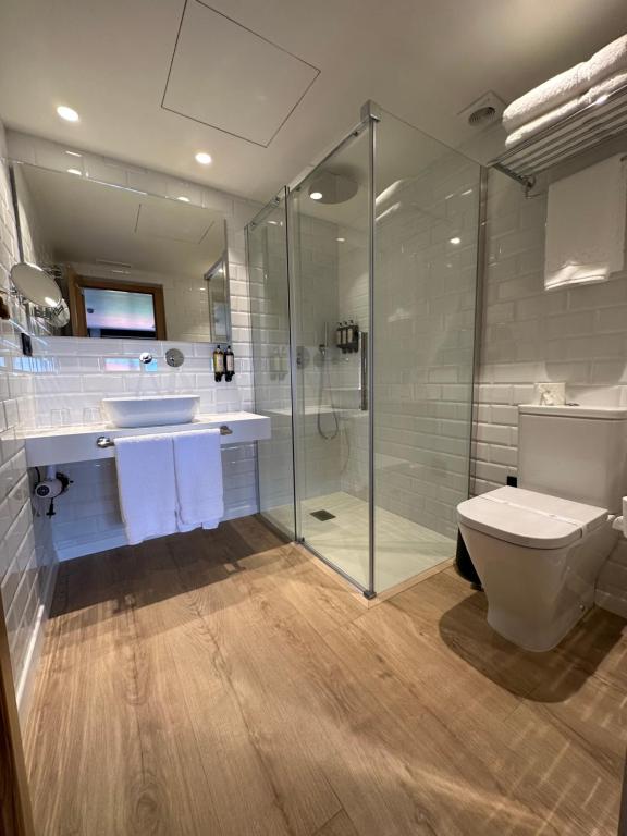 Ванная комната в Hotel El Rosal de Cudillero
