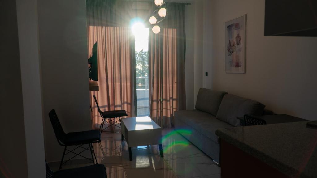 Posezení v ubytování suite apartment Αdonis
