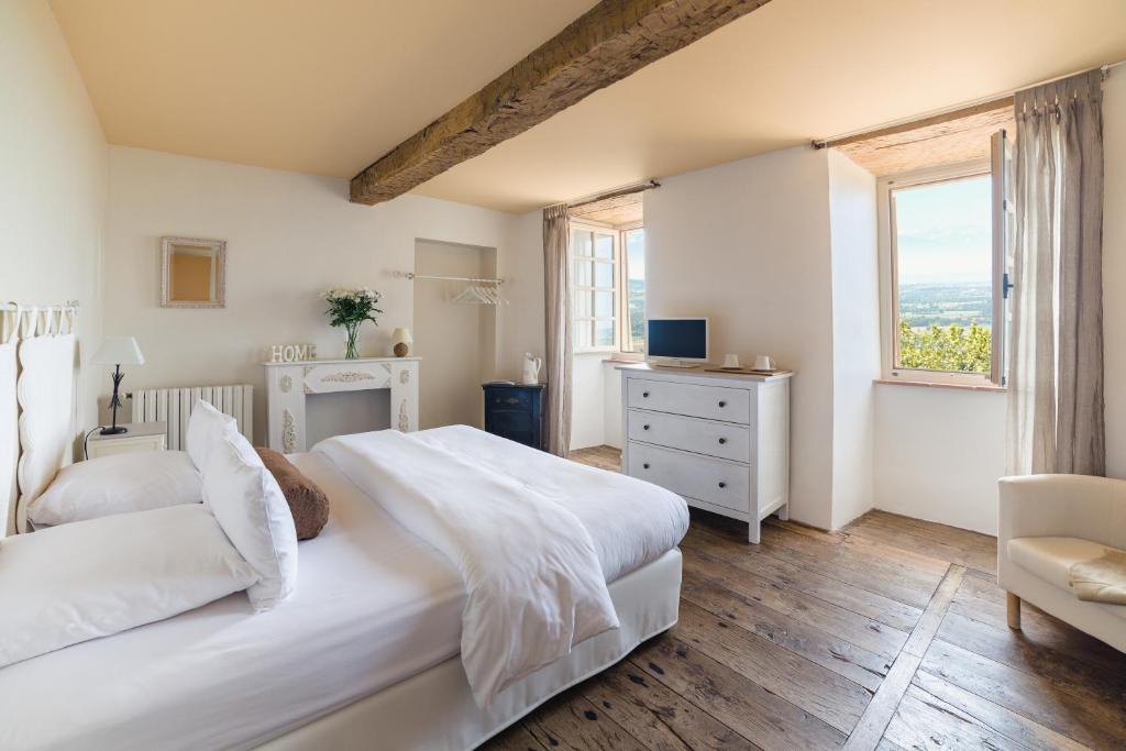 Llit o llits en una habitació de Cap de Castel