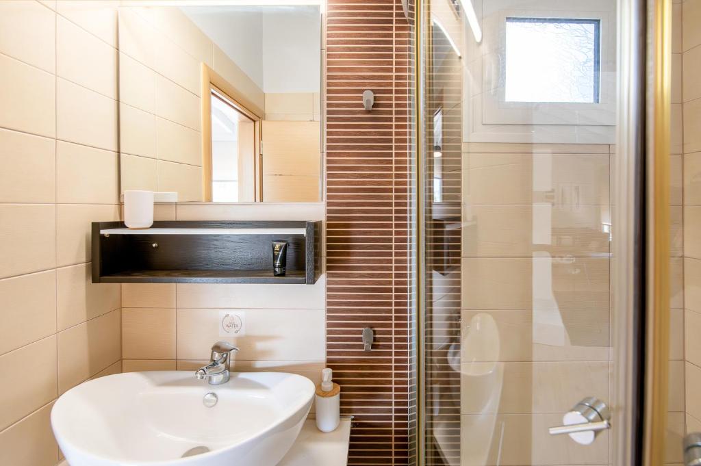Koupelna v ubytování fragoseco loft! Elegance & Luxury