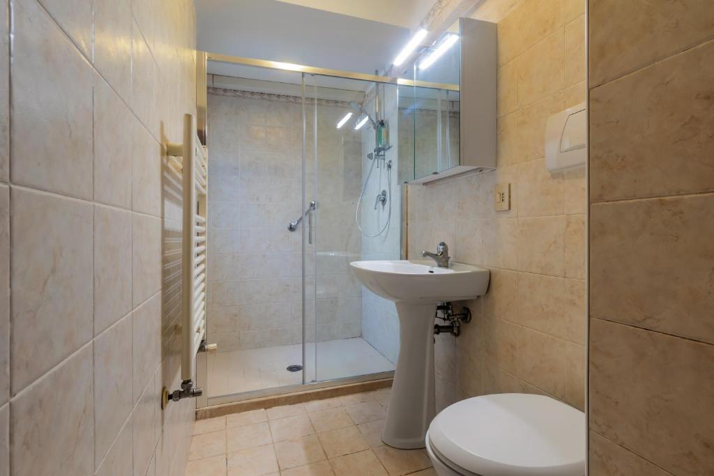 Koupelna v ubytování Hotel Casa Boccassini