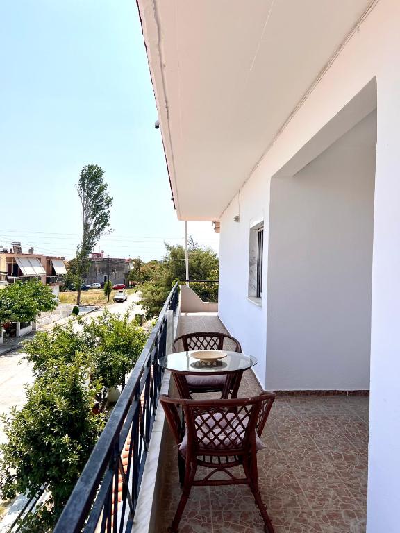 Balkón nebo terasa v ubytování Dimitra House Entire apartment with balcony and view