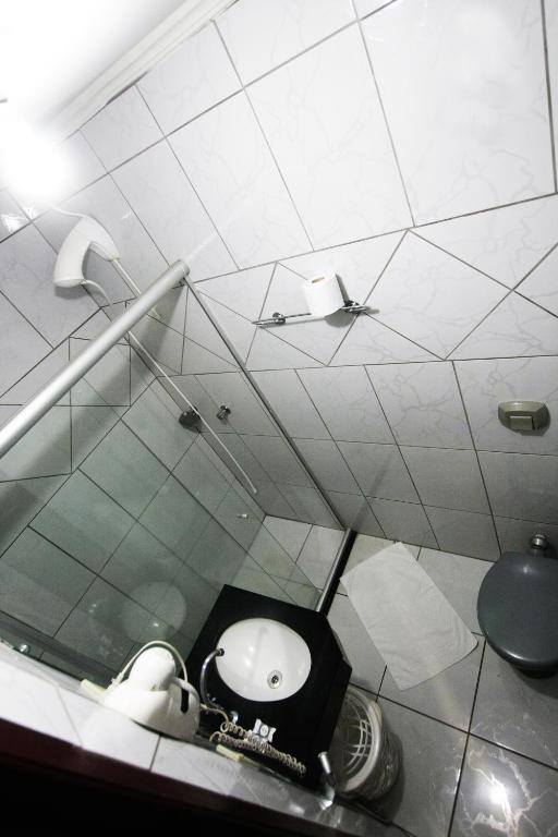 Koupelna v ubytování Hotel Três Fronteiras