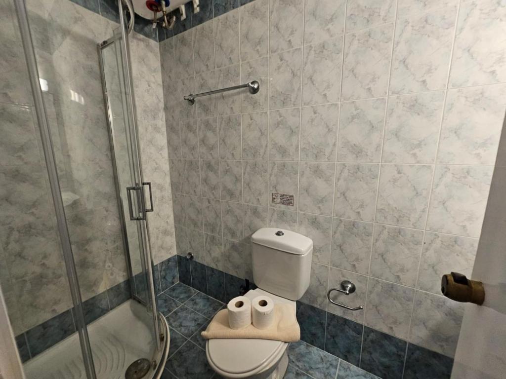 A bathroom at Corfu Glyfada Beach Apartment 40