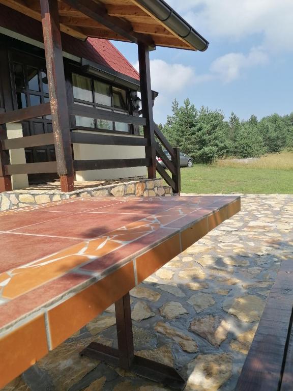 Balkón nebo terasa v ubytování Zeleni Breg