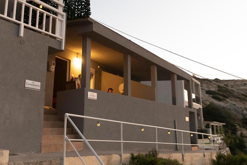 Balkón nebo terasa v ubytování Stelios Apartment