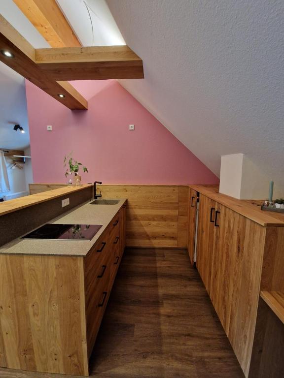 Kuchyň nebo kuchyňský kout v ubytování Landgasthof Zehner