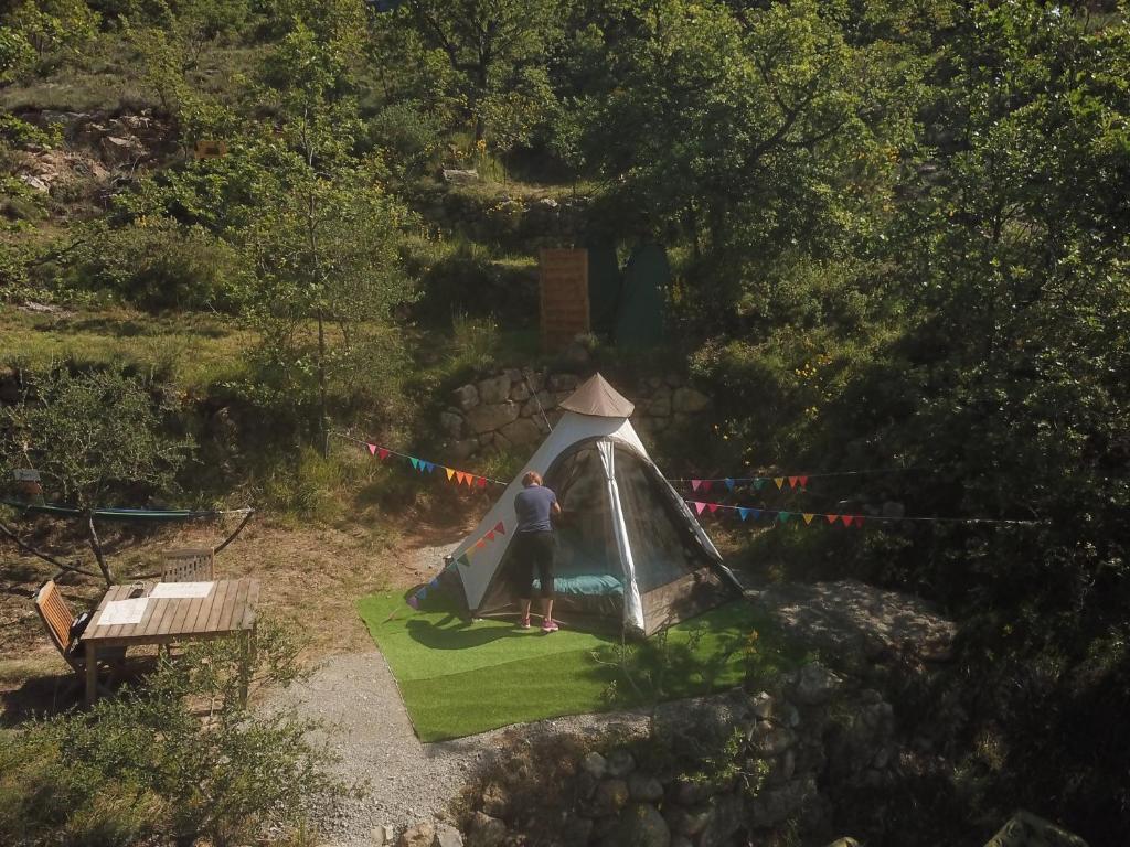 Zahrada ubytování Tipi sous les étoiles option petit déjeuner et dîner