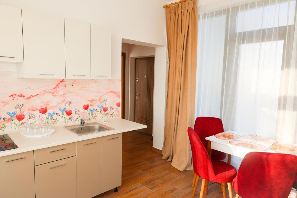 Kuchyň nebo kuchyňský kout v ubytování Summer Rest