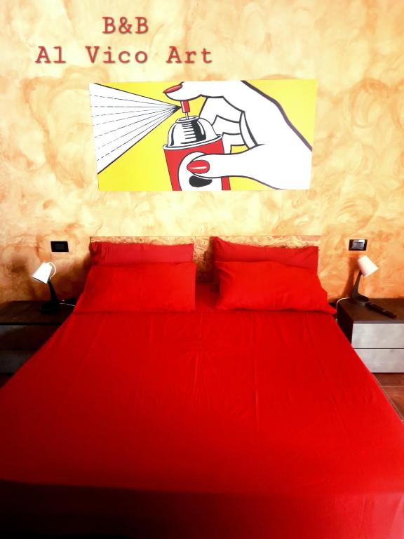 Postel nebo postele na pokoji v ubytování Al vico art