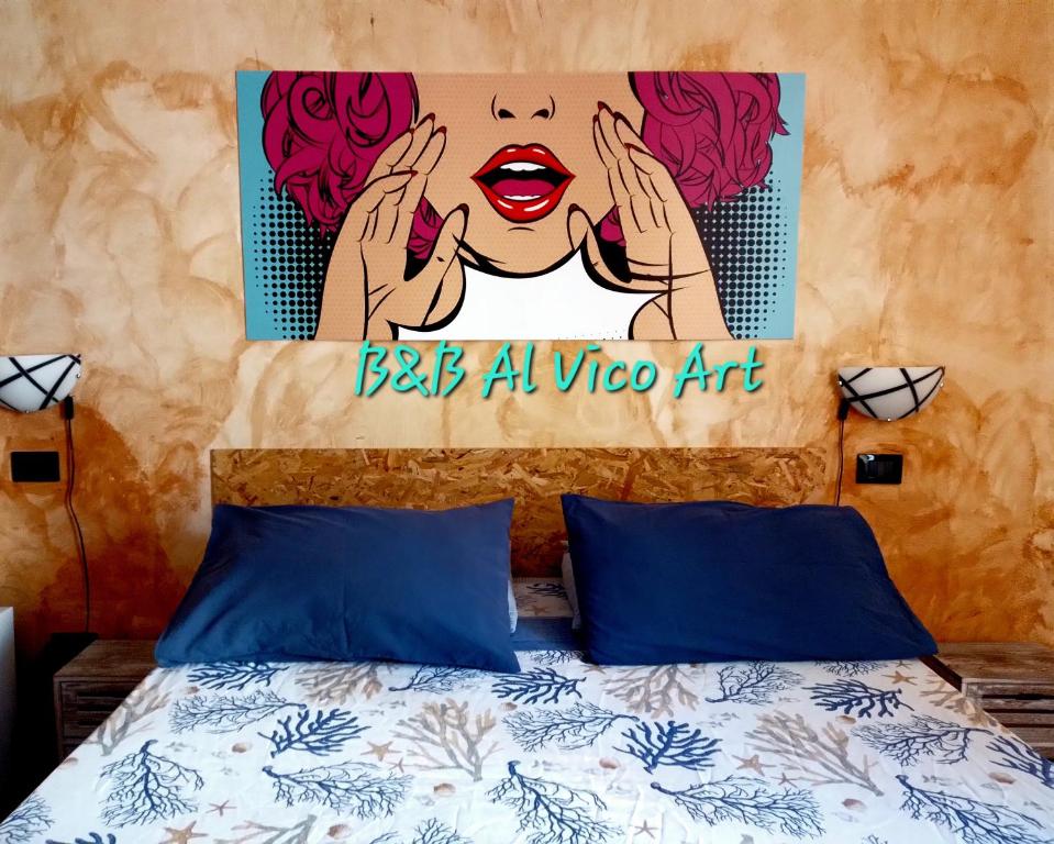Postel nebo postele na pokoji v ubytování Al vico art