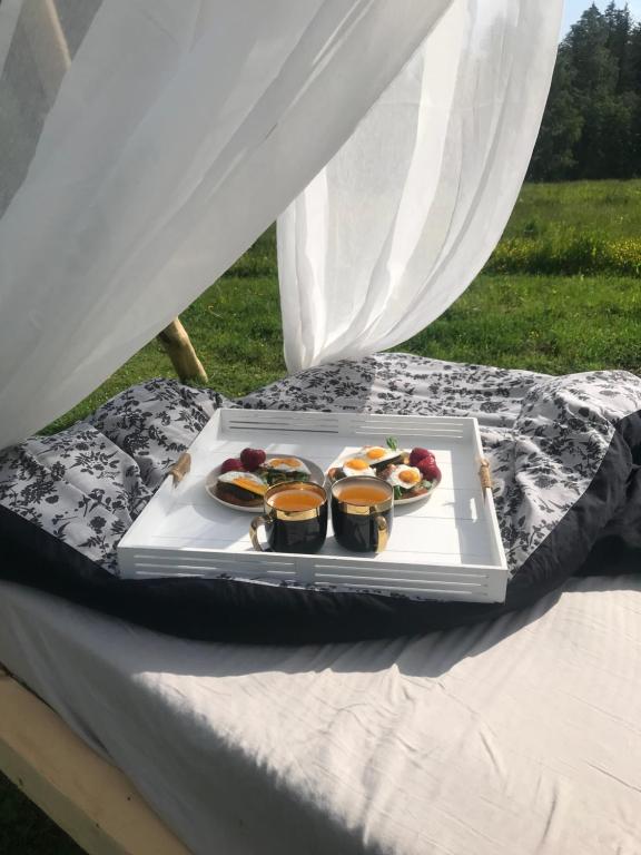 Jídlo v luxury tent nebo okolí