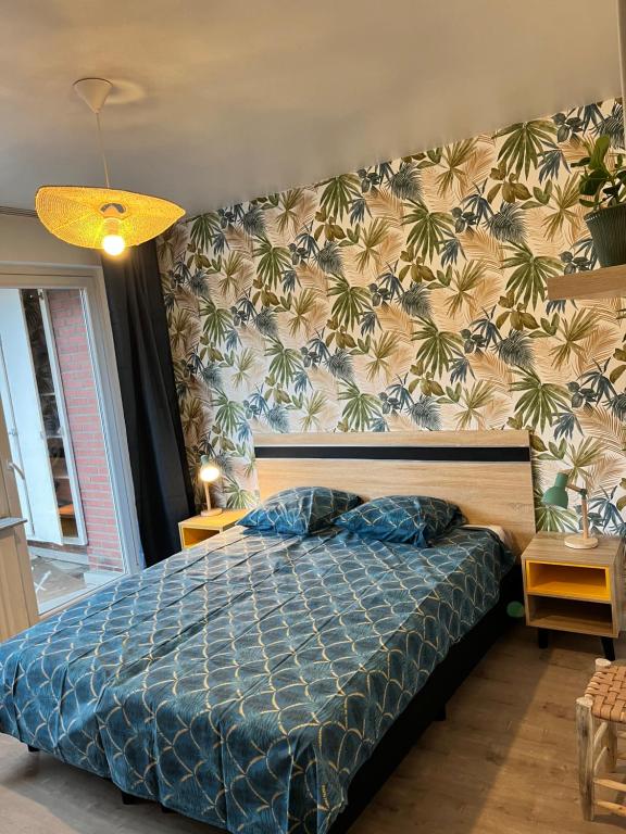 Postel nebo postele na pokoji v ubytování Vilvoorde city center