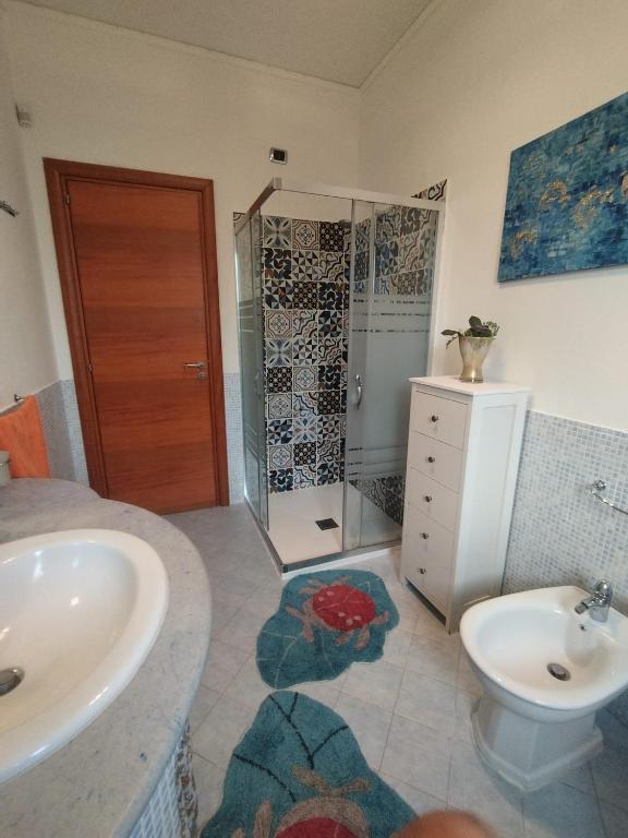 Koupelna v ubytování Ndiscialamu Casa Vacanze