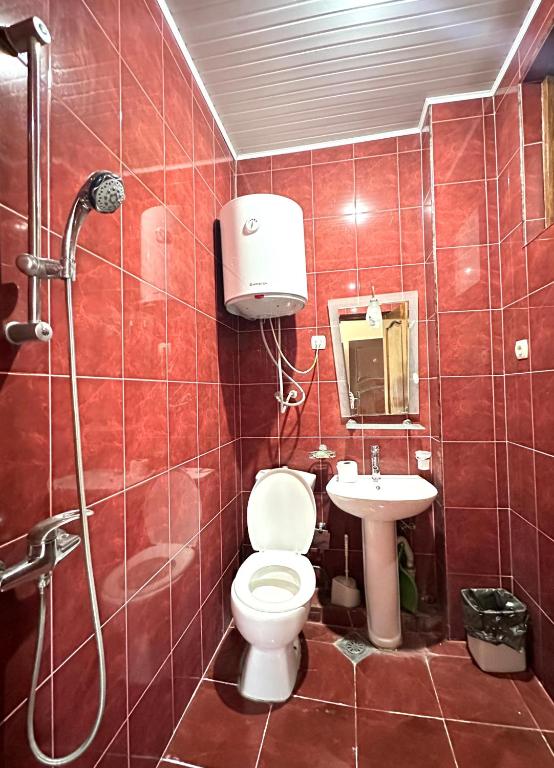 Koupelna v ubytování Hotel Tbiliselebi