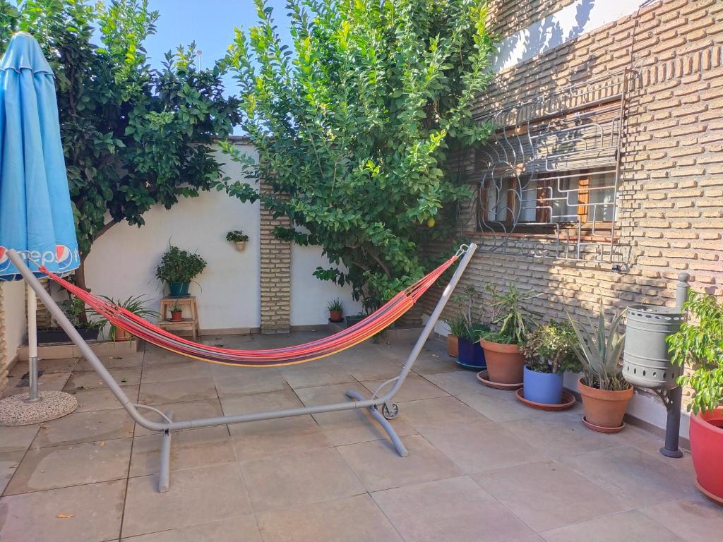 Zahrada ubytování Preciosa casa grande con patio en Sevilla 8PAX