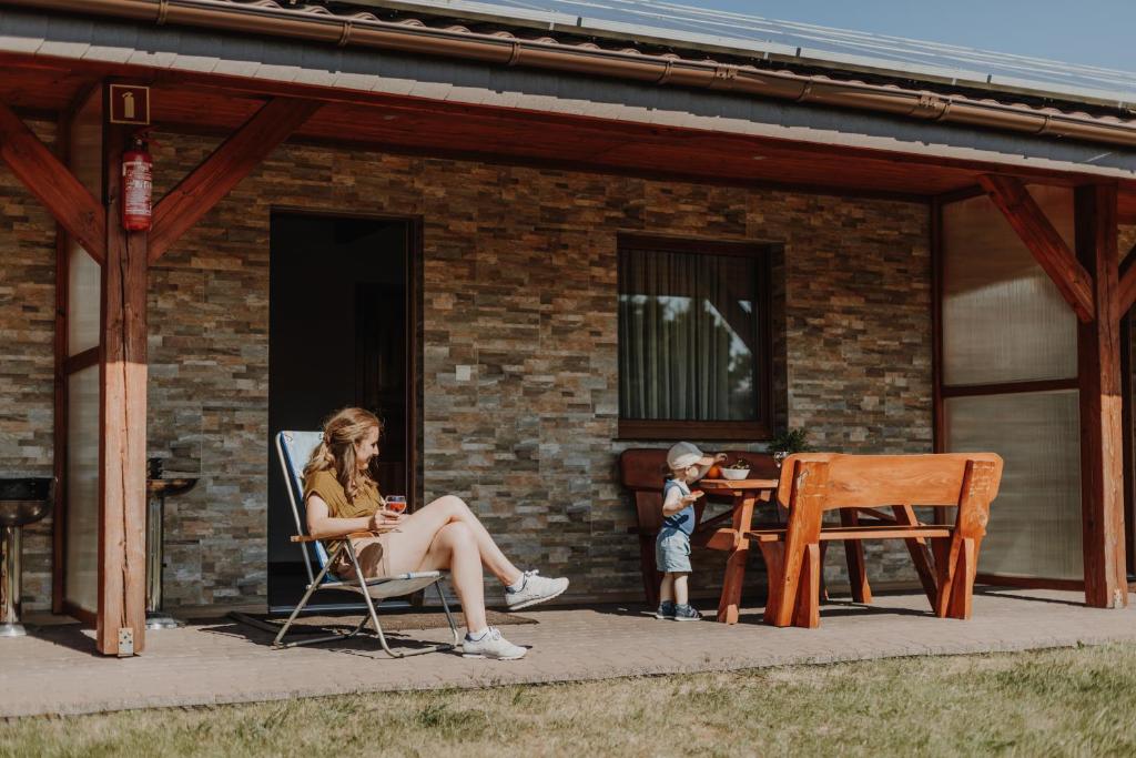 Patio nebo venkovní prostory v ubytování Domki Ania