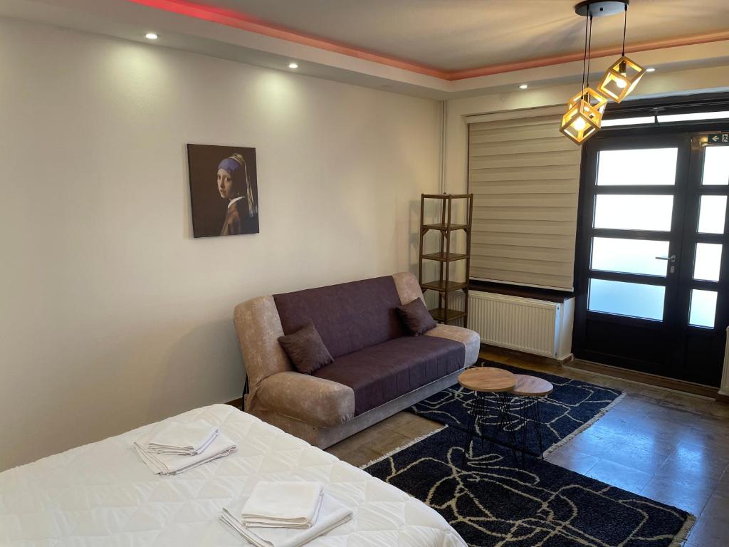 Posezení v ubytování Bora Apartmani - FREE PARKING - CITY CENTER