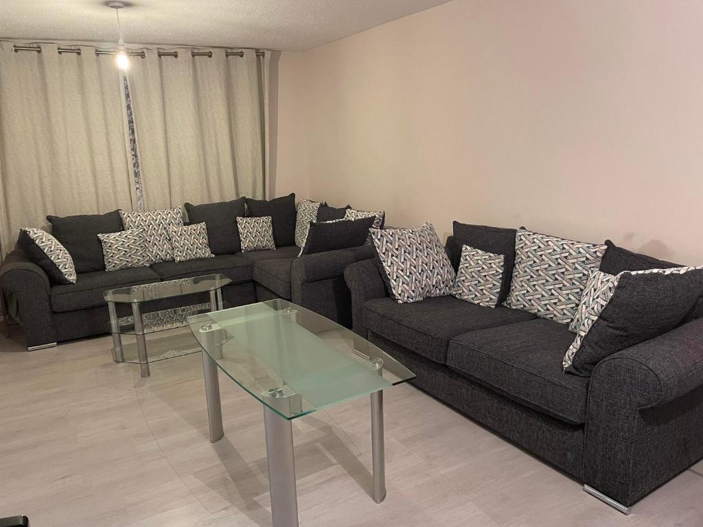 Χώρος καθιστικού στο Cozy Private Room in a Beautiful Accommodation close to Orpington