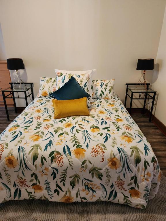 Säng eller sängar i ett rum på Villa Rosa