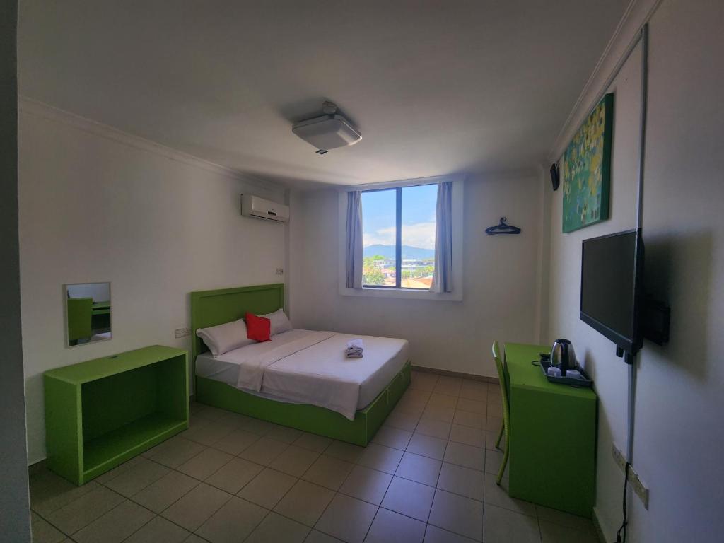 TV a/nebo společenská místnost v ubytování Y Hotel