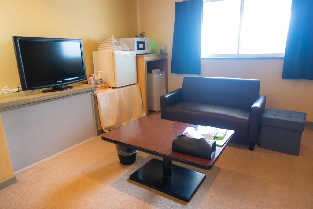 TV a/nebo společenská místnost v ubytování Hotel Lucia at Maebashi Akagi