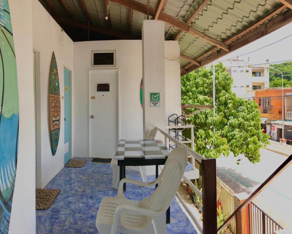 A balcony or terrace at Chill Out Hostel