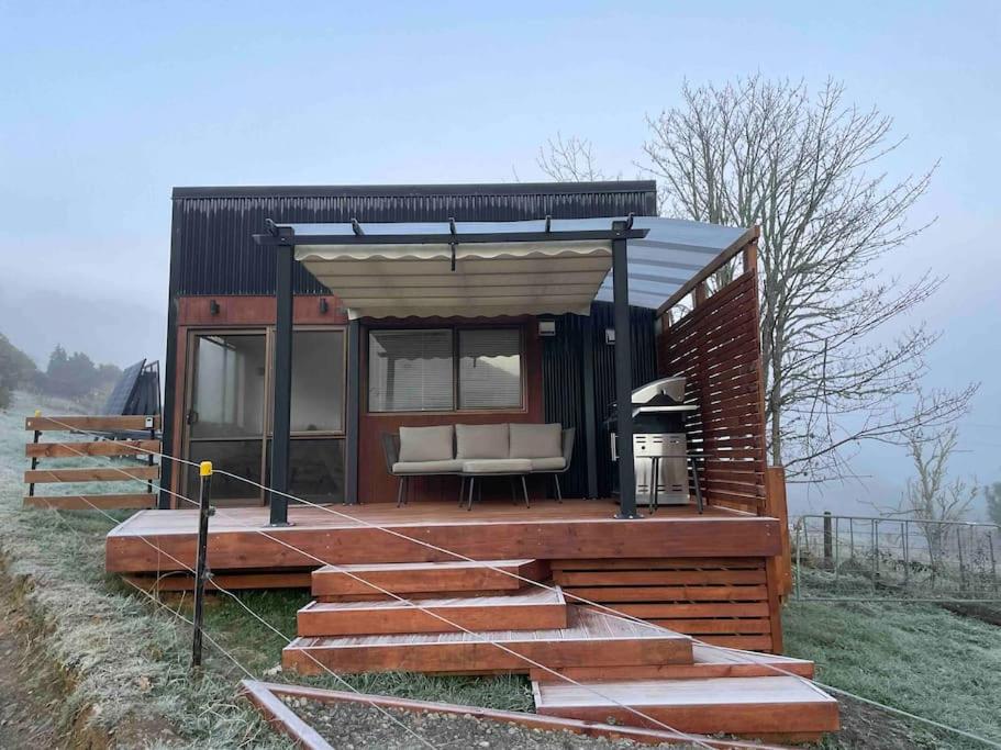 Το Tiny home in the hills Ruapehu τον χειμώνα
