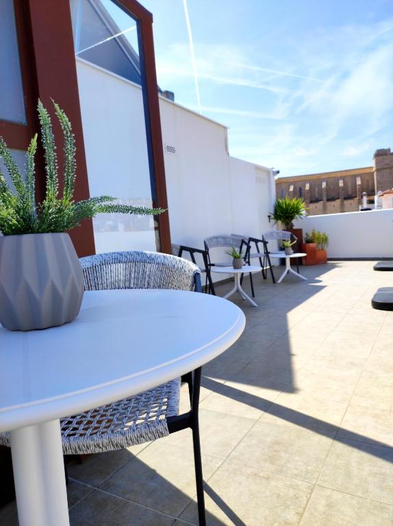 Balkón alebo terasa v ubytovaní Taverna de la Sal Boutique Hotel