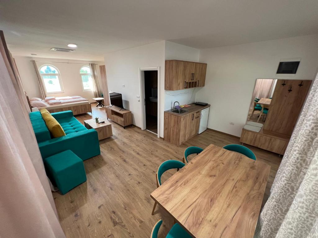 Kuchyň nebo kuchyňský kout v ubytování Apartmani BMD