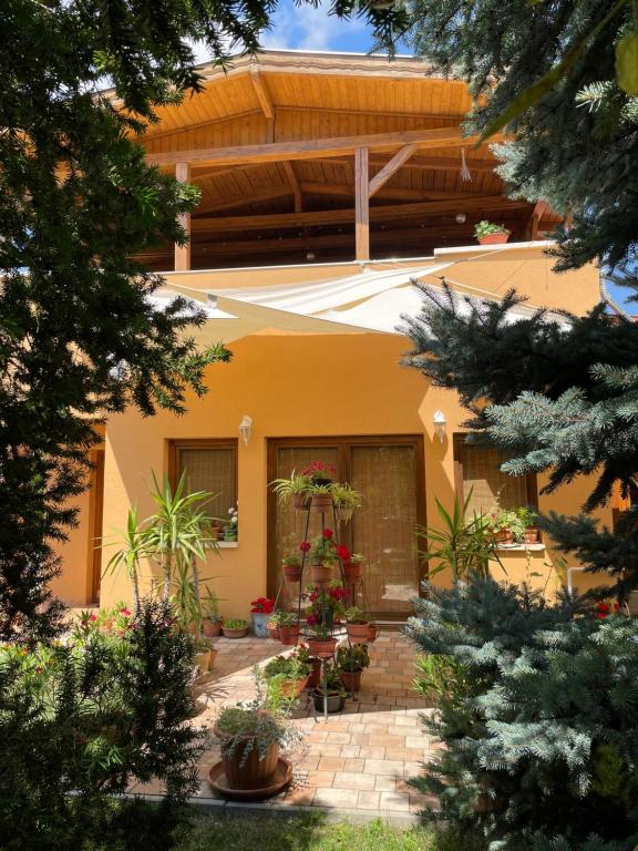 Vonkajšia záhrada v ubytovaní Jázmin-Szieszta Apartmanház Balatonfüred