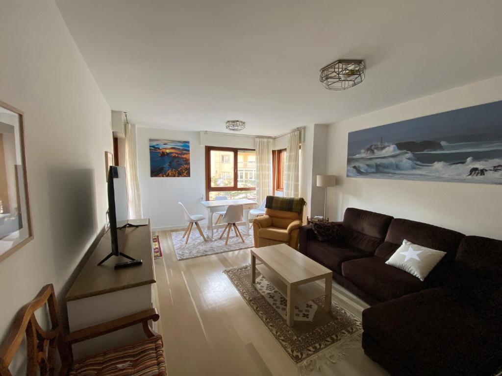 Χώρος καθιστικού στο Apartamento Los Chopos