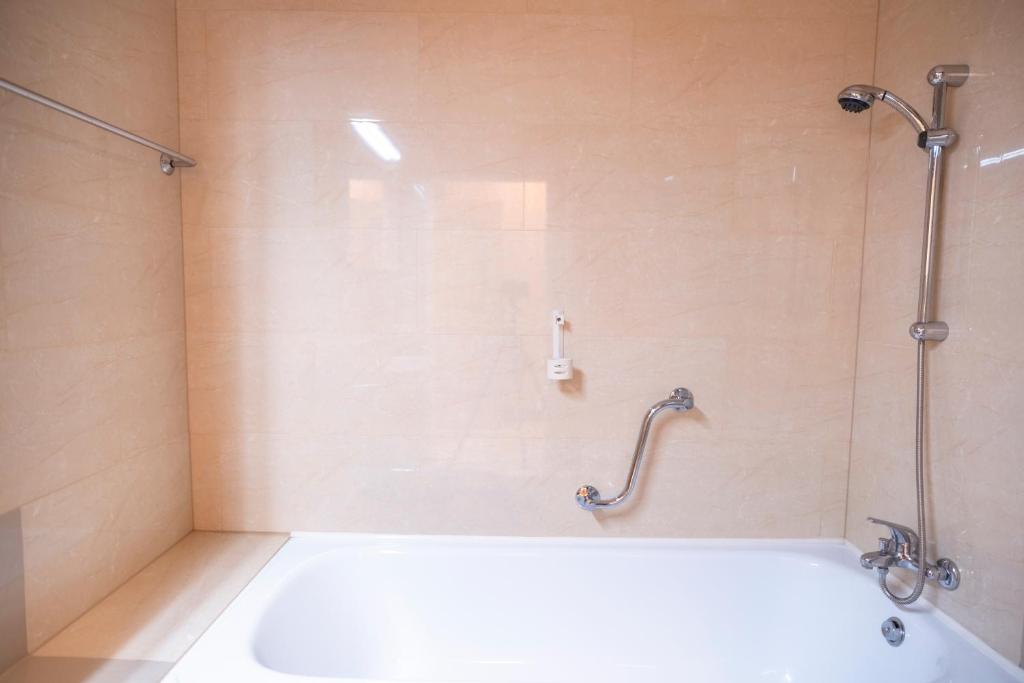 Wolfgangsee Appartements的一间浴室