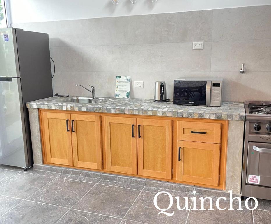 Küche/Küchenzeile in der Unterkunft Bungalows Bella Vista