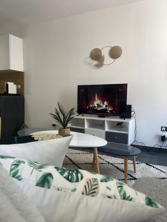 Posezení v ubytování Le Cosy
