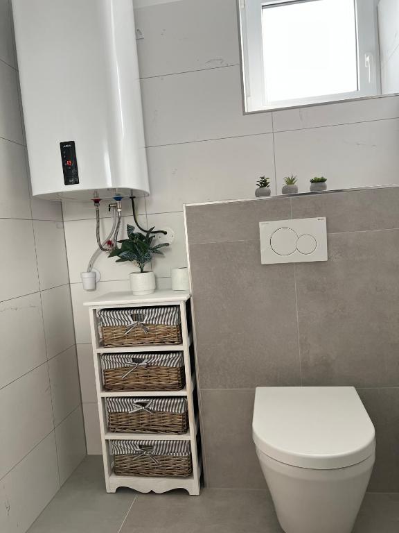 Koupelna v ubytování Apartmány Catalina