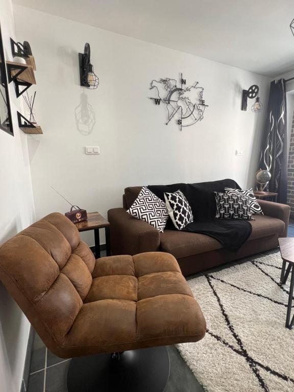 Posezení v ubytování L'atelier