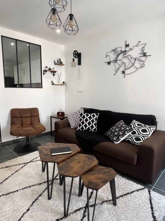 Posezení v ubytování L'atelier