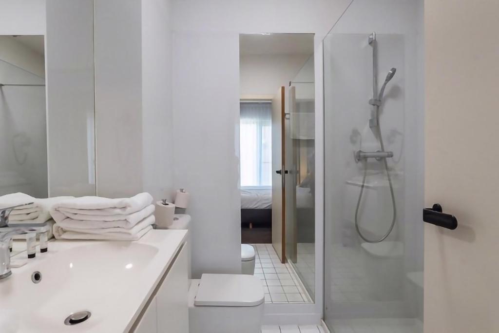 Koupelna v ubytování Hobbit Hotel Mechelen