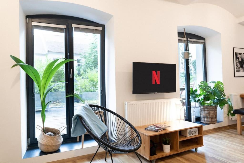 TV a/nebo společenská místnost v ubytování Central Park Apartments - Terrace