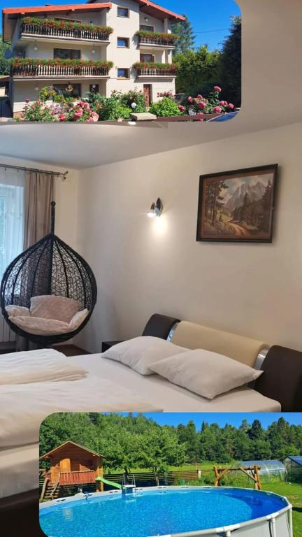 Bazén v ubytovaní Apartament Rycerka Górna alebo v jeho blízkosti