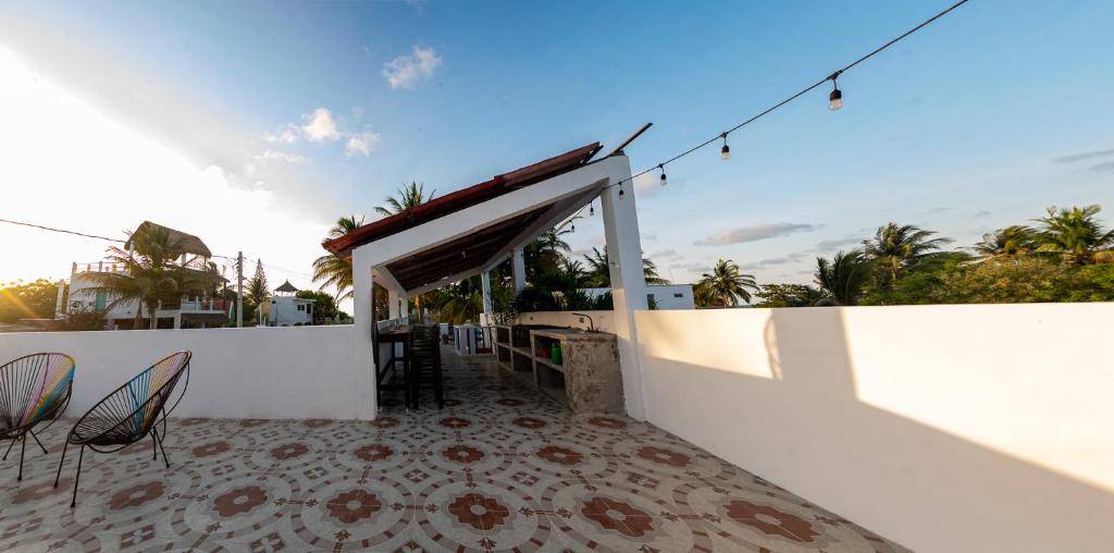 Balkón nebo terasa v ubytování Beach house