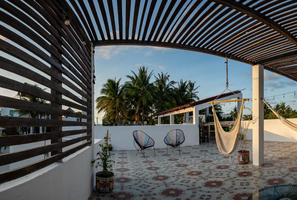 Balkón nebo terasa v ubytování Beach house