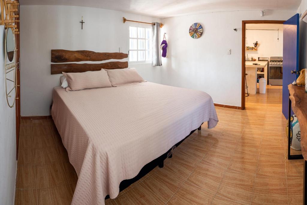Postel nebo postele na pokoji v ubytování Beach house